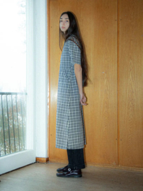 Nudie Jeans Ronja Dress Indigo Seersucker Blue/Off White