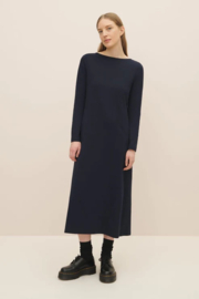 Kowtow Boat Neck Dress Navy