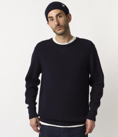 Merz b. Schwanen Basic Merino Wool Navy