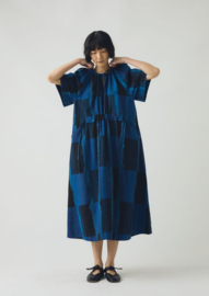 Toast Indigo Sobremesa Cotton Ikat Dress Bright Blue