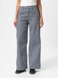 Nudie Jeans Inez Striped Pants Blue/OffWhite