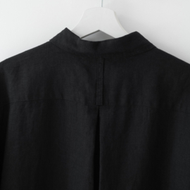 Black Linen Larch Shirt