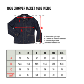 Pike Brothers 1936 Chopper Jacket Indigo