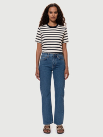 Nudie Jeans Joni Breton Stripe Offwhite/Navy