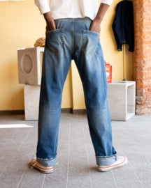 PeppinoPeppino Type 18 Relaxed Selvedge Five Pockets Mid Blue