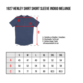 Pike Brothers 1927 Henley Shirt Short Sleeve Indigo