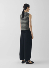 Toast Garland Striped Donegal Wool Buttoned Tank Flax/Charcoal