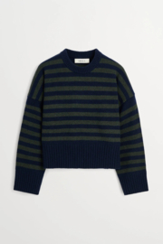 Skall Studio Campa Jumper Navy / Dark Green Stripe