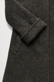 Skall Studio Beate Coat Brown / Black Twill