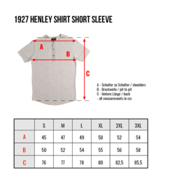 Tshirt 100% coton Henley manche longue écru Pike Brothers 1927 Henley