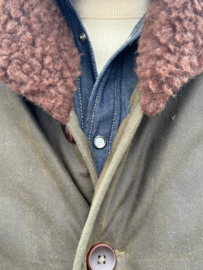 Fleurs de Bagne Le Blouson Aviateur Waxed Kaki