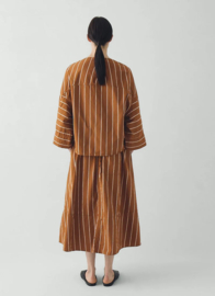 Toast Garland Stripe Cotton Smock Copper/Ecru