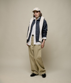 Merz b. Schwanen Unisex High Rise Chino Light Khaki
