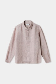 About Companions Ken Shirt Pure Linen Striped Rust