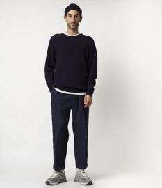 Merz b. Schwanen Basic Merino Wool Navy