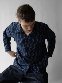 Nudie Jeans Vincent Ikat Blueberry