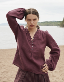 Nygårdsanna V-Neck Blouse Heather