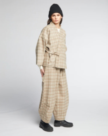 Girls of Dust Sultan Pants Natural Check