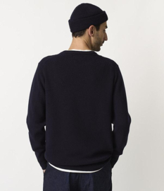 Merz b. Schwanen Basic Merino Wool Navy