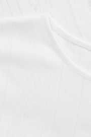 Skall Studio Anna Cap Sleeve Tee Optic White