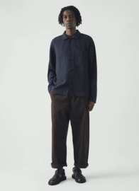 Toast Scatter Stitch Cotton Shirt Indigo
