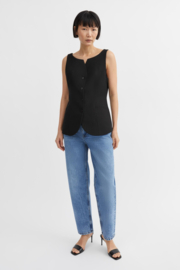 Skall Studio Tonie Waistcoat Black