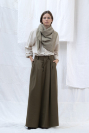 HulleKes Monet Skirt Wool Olive Green