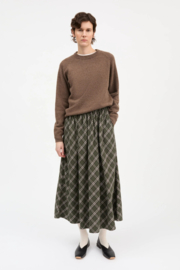 Skall Studio Dagny Skirt Green / White Check