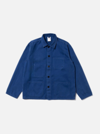 Nudie Jeans Buddy Herringbone Chore Jacket Blue