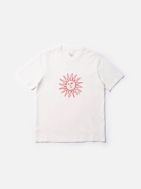 Nudie Jeans Joni Embroidery Sun T-Shirt Offwhite