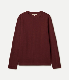 Merz b. Schwanen 2S18.506 Loopwheeled Heavyweight Long Sleeve Burgundy