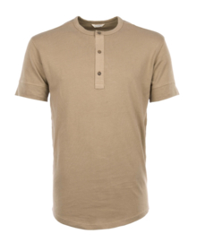 Pike Brothers 1927 Henley Shirt Short Sleeve Mojave Beige