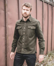 Pike Brothers 1943 CPO Shirt Moleskin Moss