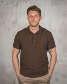 Pike Brothers 1963 Polo Shirt Royal Brown