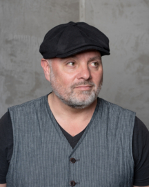 Pike Brothers 1928 Newsboy Cap Moleskin Sulphur Black