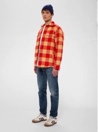 Nudie Jeans Glenn Padded Check Shirt Red