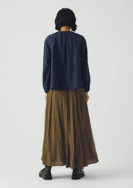 Toast Cotton Silk Organza Skirt Rich Olive