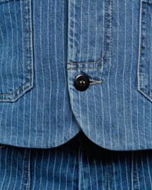 Pike Brothers 1948 Crafter Vest Blue Wabash Rinsed