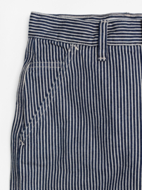 Nudie Jeans Inez Striped Pants Blue/OffWhite