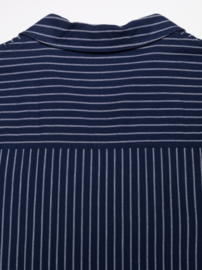 Nudie Jeans Ronja Open Collar Dress Blue