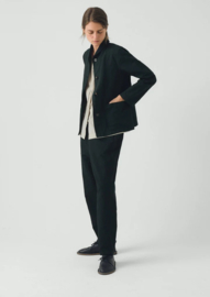 Toast Alix Micro Houndstooth Cotton Linen Trousers