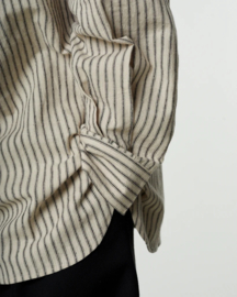 Girls of Dust Kabul Shirt Stripe Off White