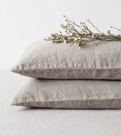 Natural Stone Washed Linen Kussensloop