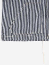 Nudie Jeans Jade Striped Zip Jacket Blue/OffWhite