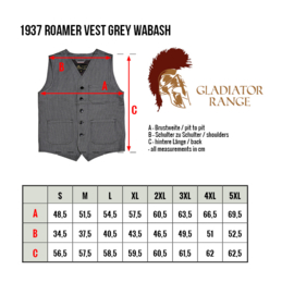 Pike Brothers 1937 Roamer Vest Grey Wabash