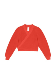 Kowtow Composure Cardigan Neon Red