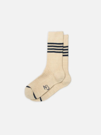 Nudie Jeans Women Tennis Socks Blue / Beige