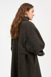 Skall Studio Beate Coat Brown / Black Twill