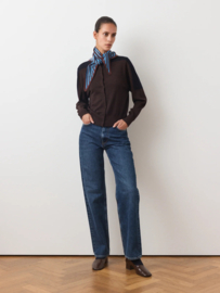 Rue Blanche Meri Blouson Marron / Navy
