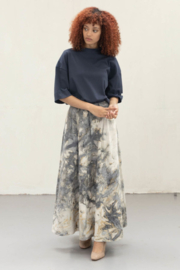 HulleKes Monet Skirt Blue Stained